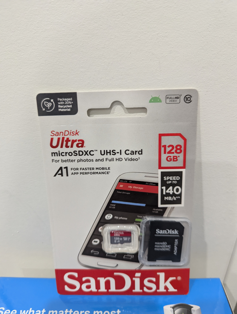 SanDisk Ultra 128 GB microSDXC UHS-I Memory Card