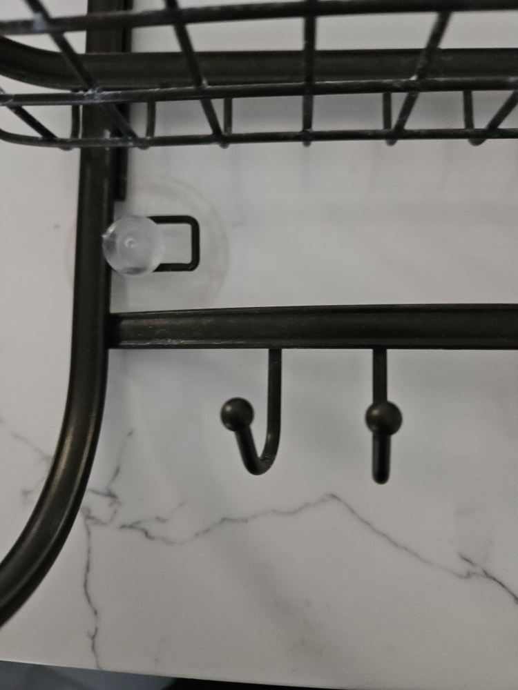 Two-Tier Shower Caddy with Hooks - photo 3