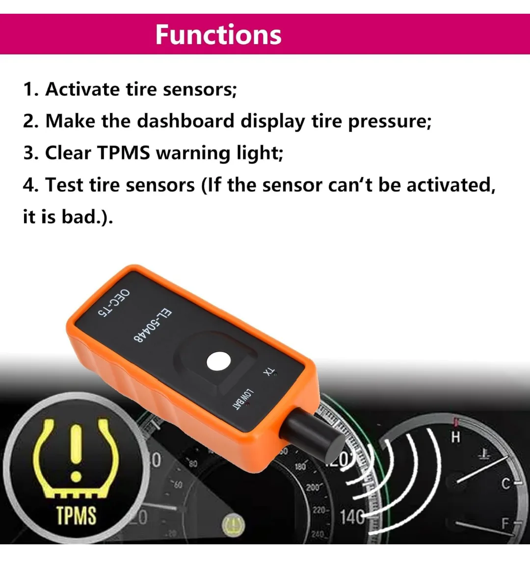 TPMS Tire Pressure Sensor Activation Tool image indicator(4)