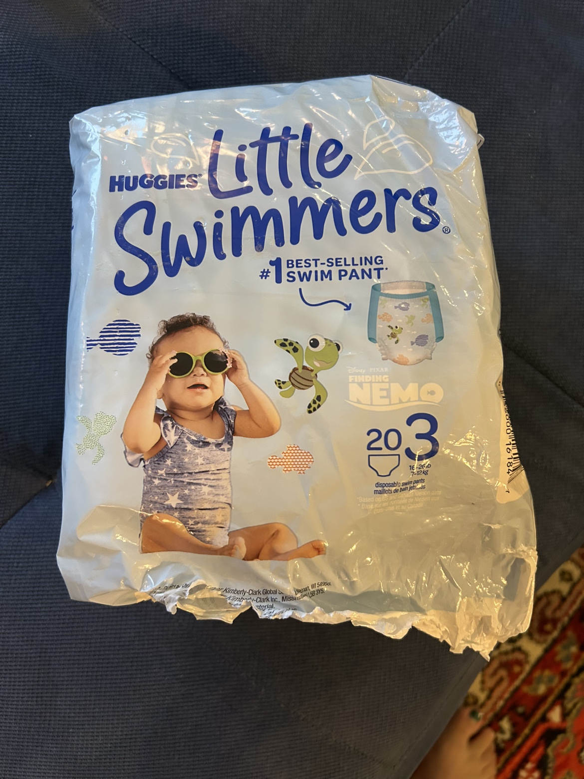 Open Pack of Size 3 Huggies Swim Diapers (14 left)