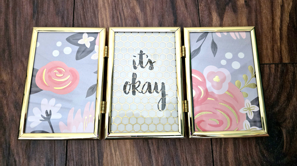Gold Floral Picture Frame