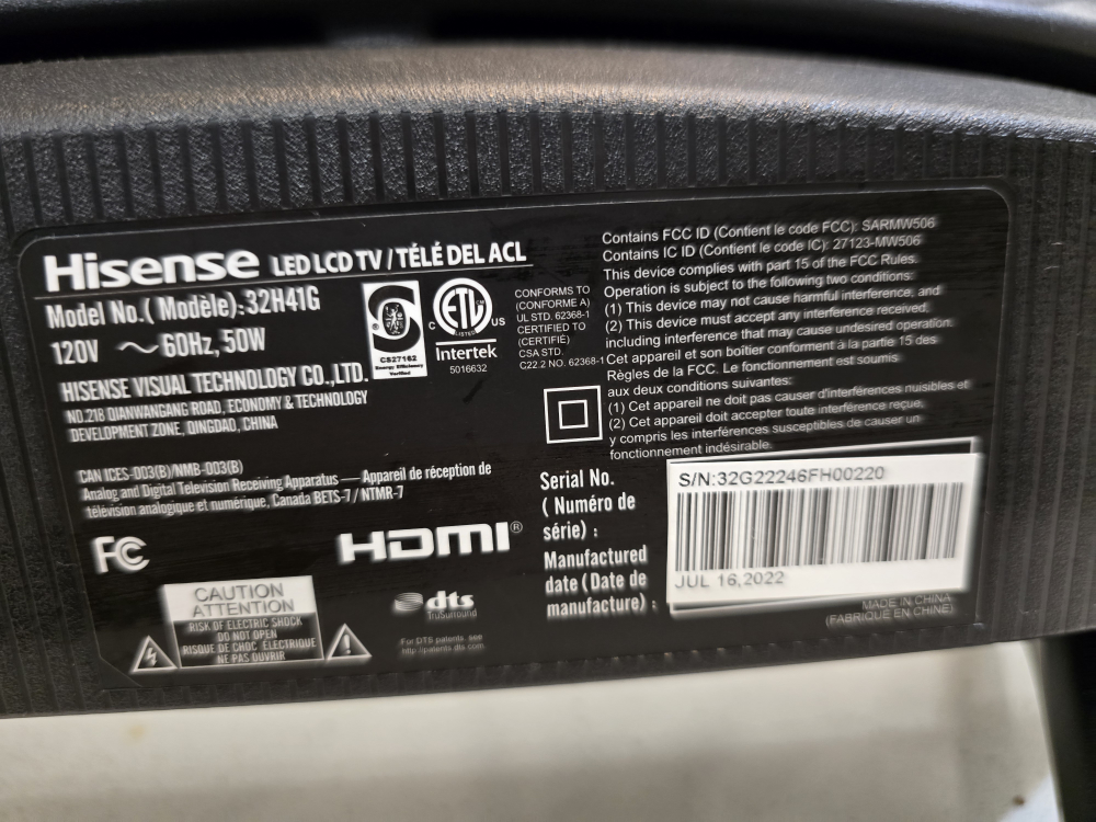 Hisense 32 Inch TV - photo 3