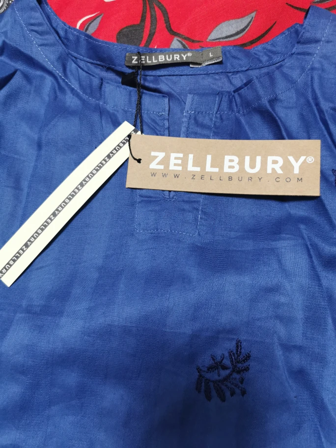 Zellbury Blue Embroidered Top - photo 2