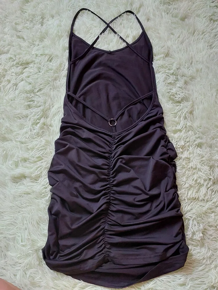 Black Strappy Mini Dress image indicator(2)