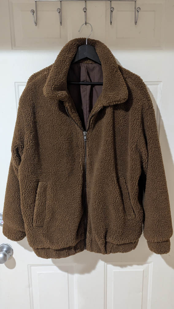 Brown Teddy Fleece Jacket
