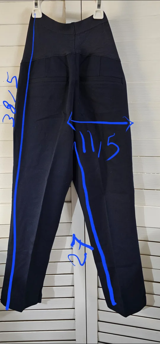 New brand Maternity stretchy Pants on waist and all the way down image indicator(6)