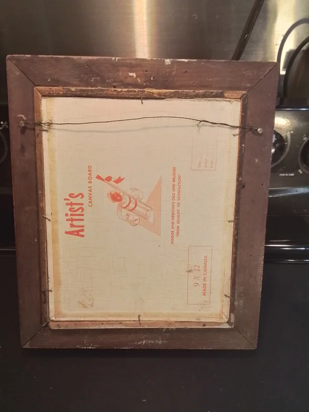 Signed Framed Vintage Oil Portrait Painting image indicator(8)