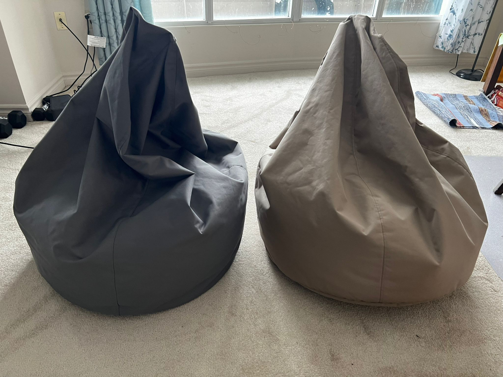 Two Bean Bag Chairs