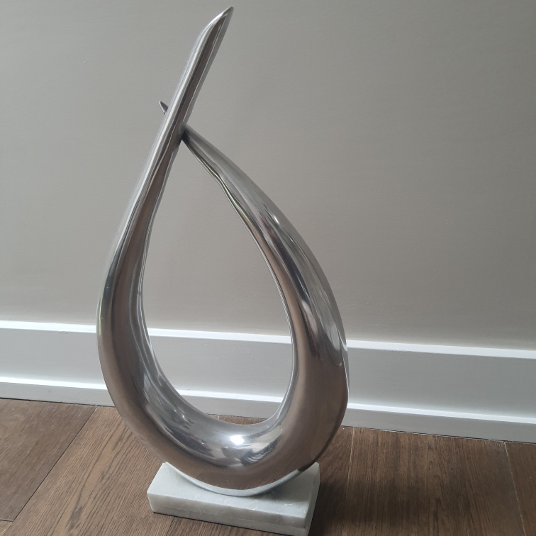 Silver Abstract Sculpture - photo 2