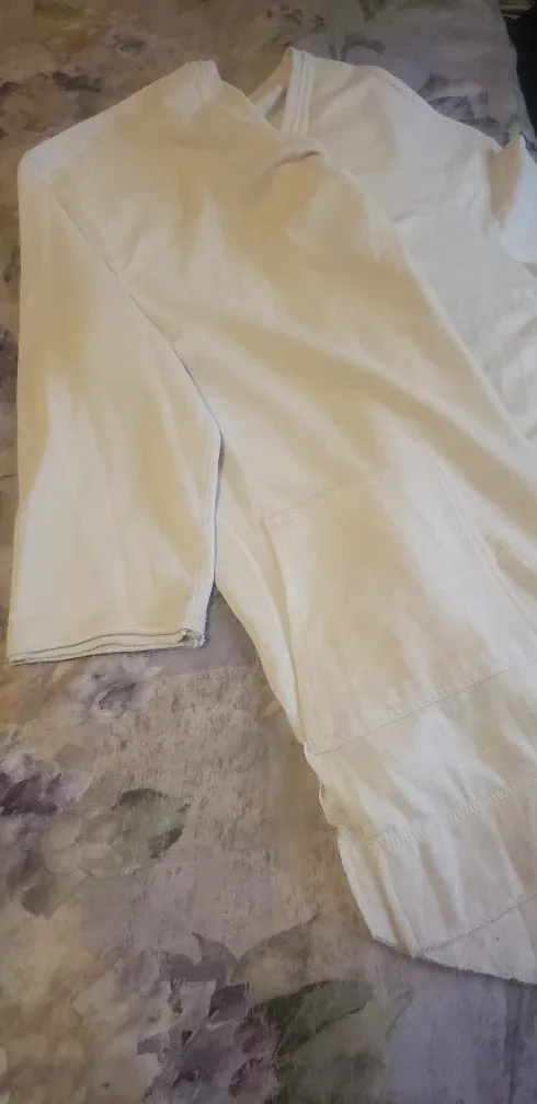 Free People White Long Sleeve Top. Oversized image indicator(2)