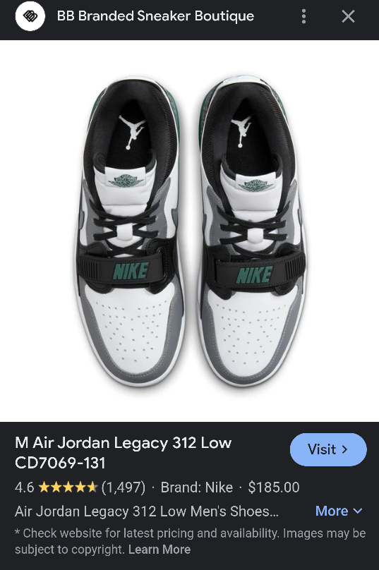 Air Jordan Legacy 312 Low Men's Shoes Size 11