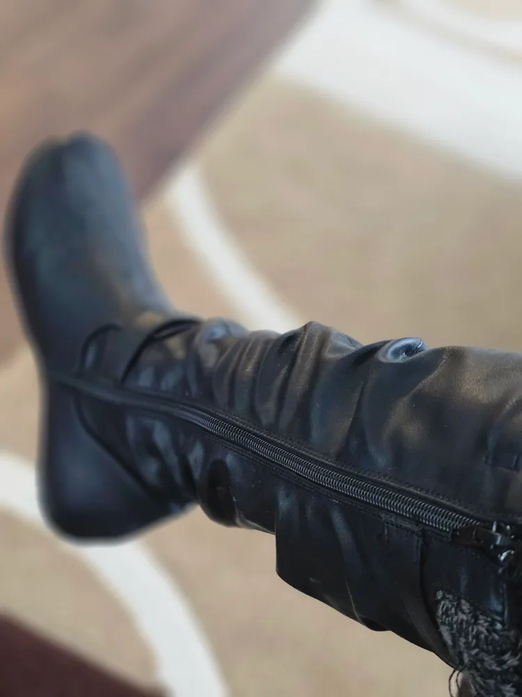 Ardene Black Knee-High Boots image indicator(3)