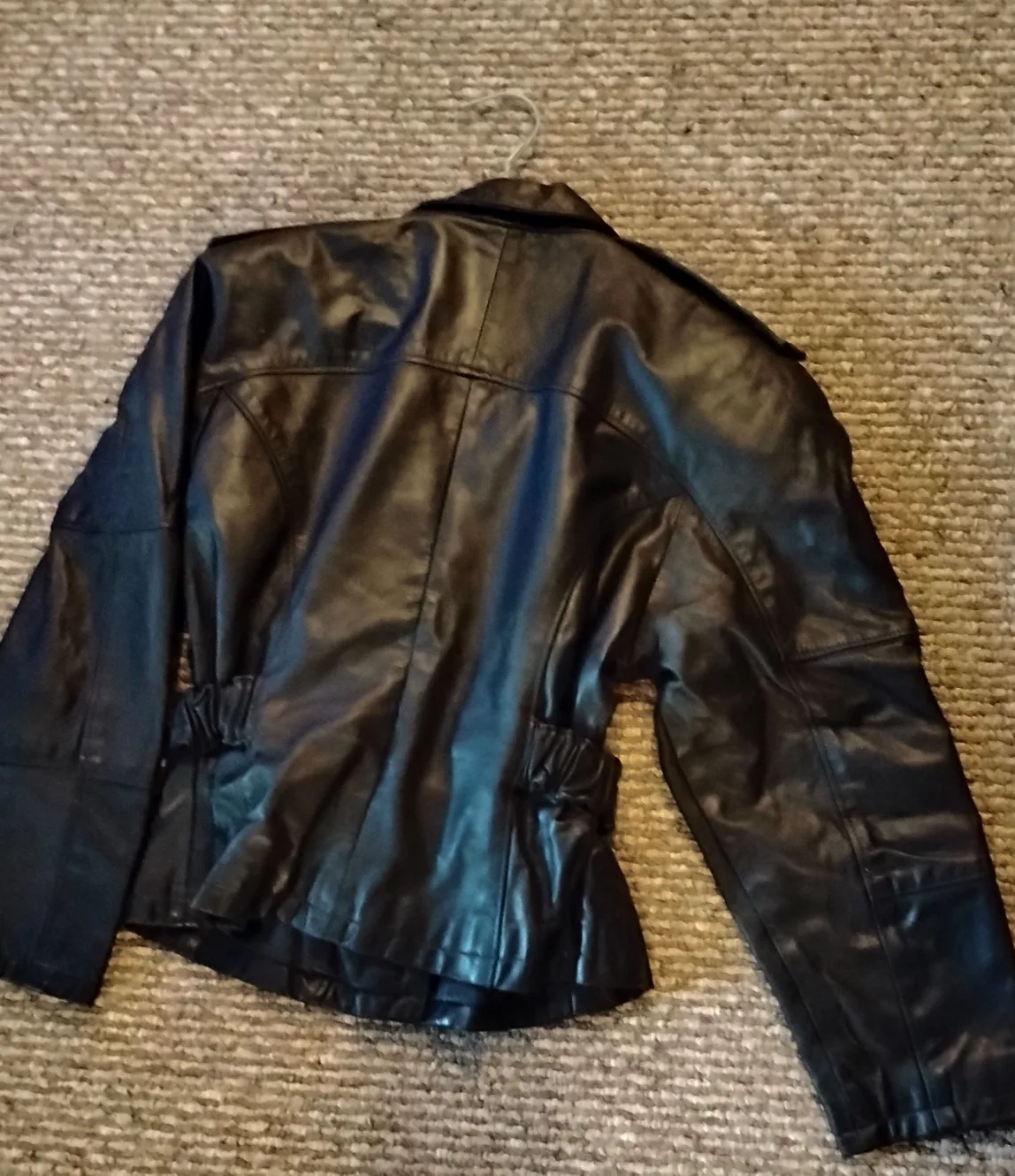 Boutique of Leathers Black Leather Jacket with Belt image indicator(3)