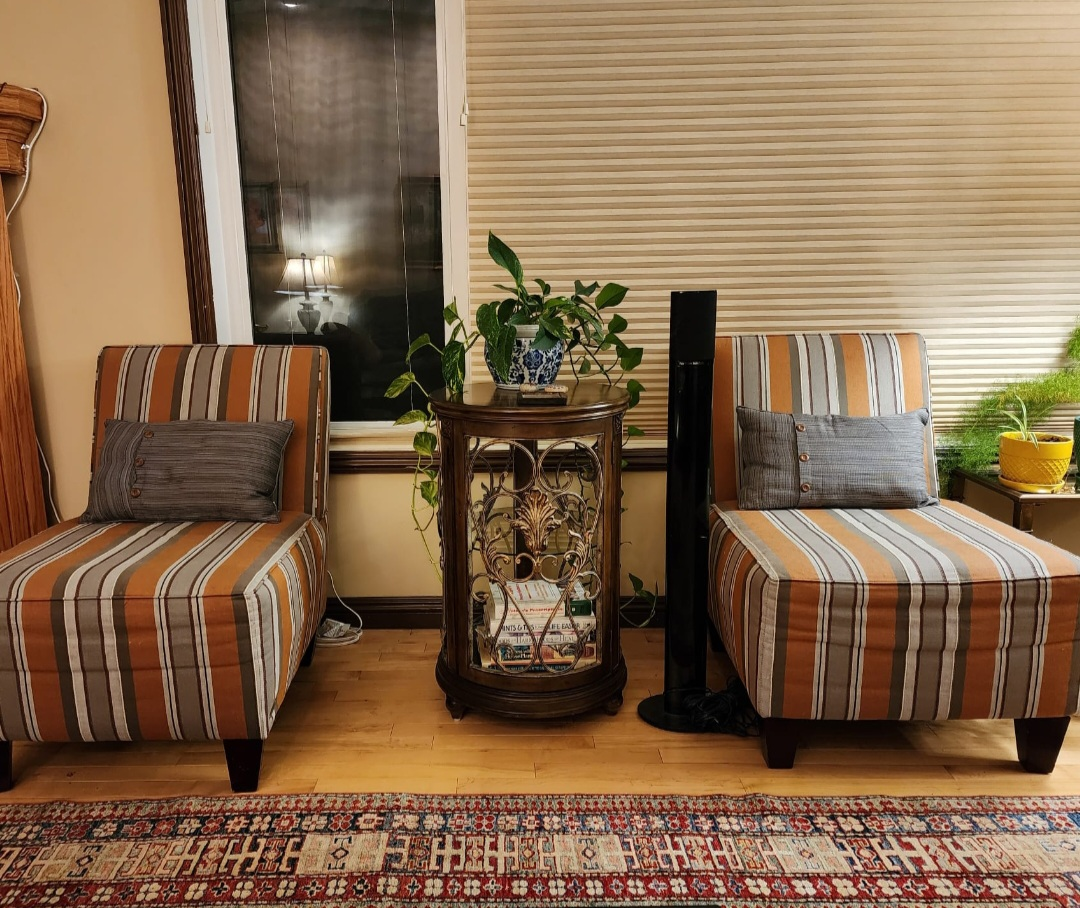 Striped Sofa Chairs - photo 2