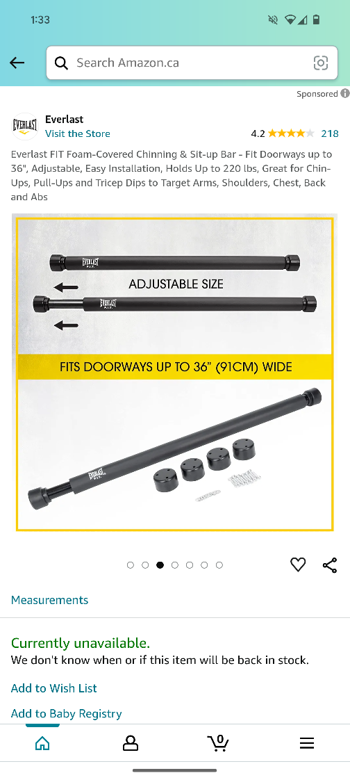 Everlast Adjustable Chinning & Sit-Up Bar - photo 3