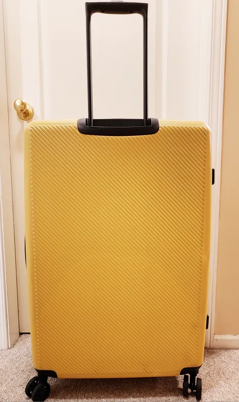 CALPAK 30-Inches Expandable Checked Luggage | Yellow | Hardshell image indicator(2)