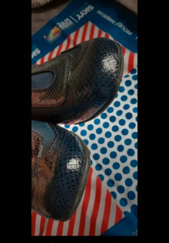 Comfortview Women's Blue Snake Skin Mules image indicator(3)