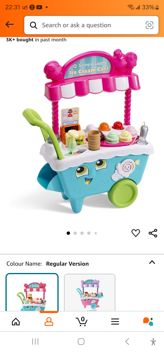 Ice Cream Cart Scoop and Learn