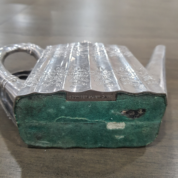 Vintage Silver Teapot Napkin Holder - photo 4