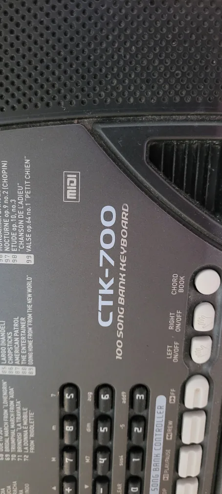 Casio CTK-700 Keyboard image indicator(2)