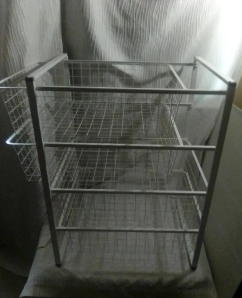 New White Wire Storage Shelf image indicator(3)