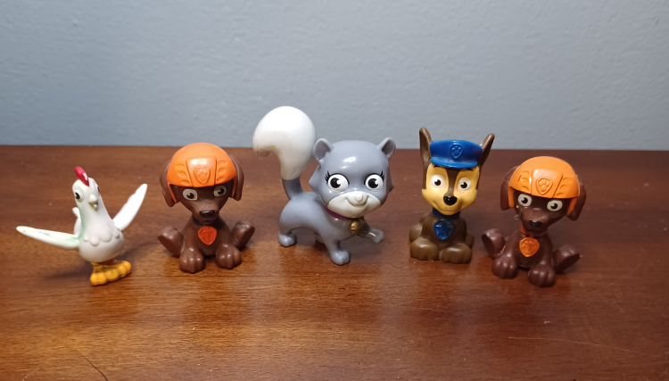 Set of 5 Paw Patrol Characters