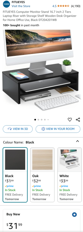Desk Organizer / Monitor Stand - photo 4