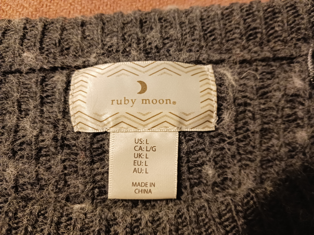 Grey Christmas Reindeer Sweater #freecycle - photo 2
