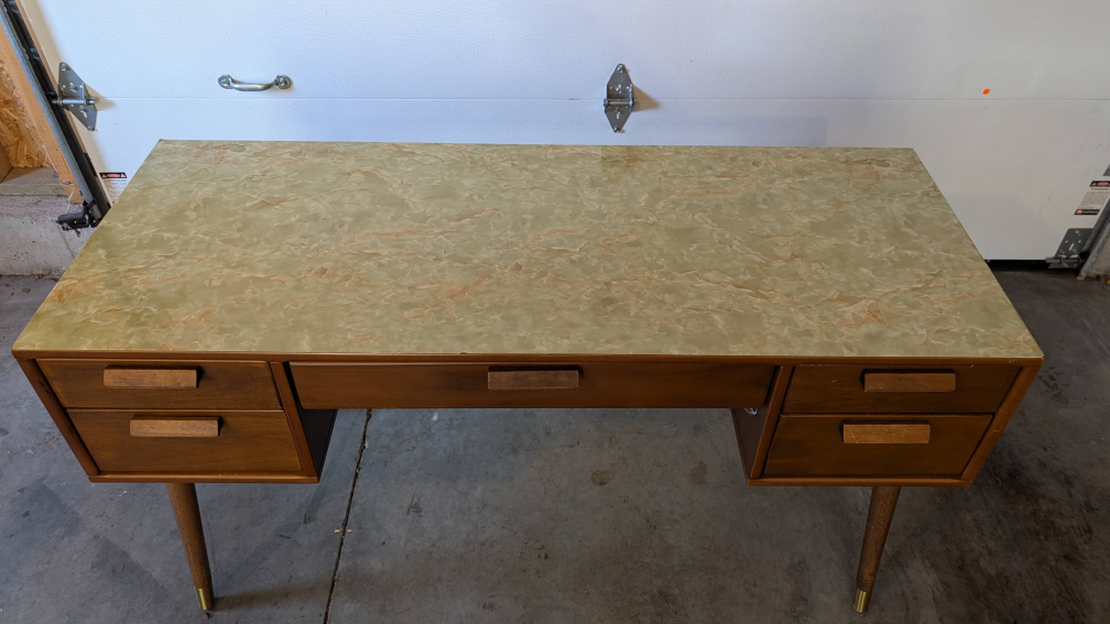 MCM Desk In A Walnut Finish - photo 4