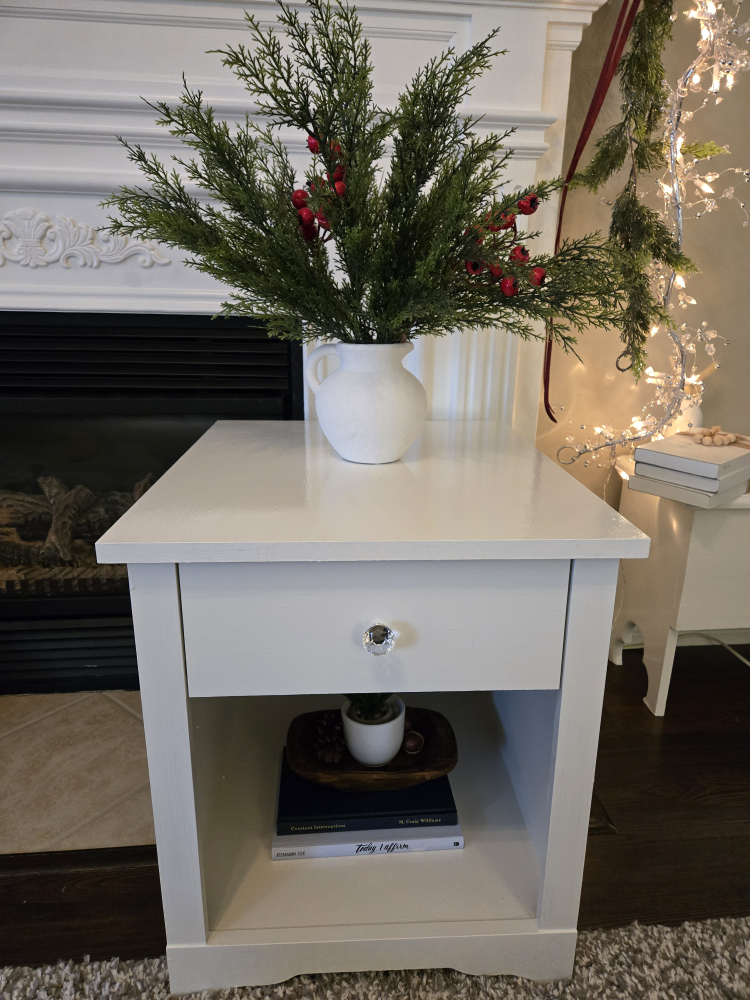 White  Nightstand/End Table