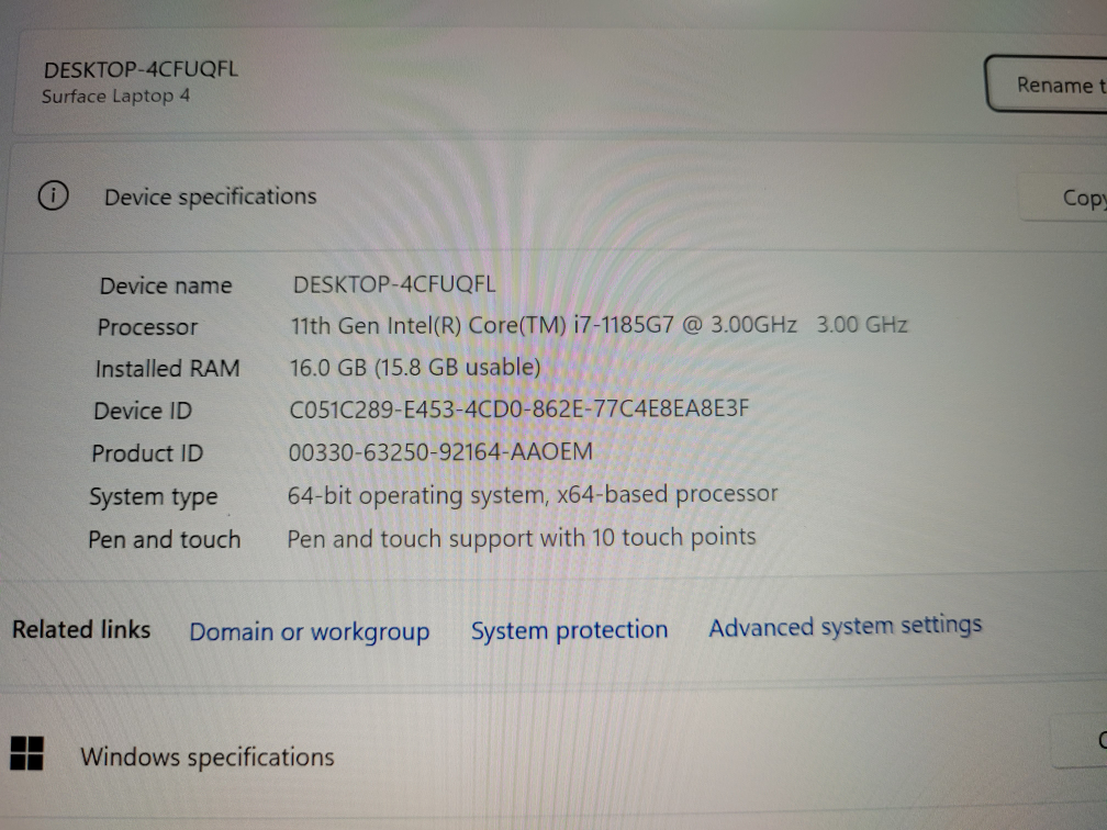 Microsoft Surface Laptop 4 - i7 , 500gb ssd, 16gb ram - photo 4