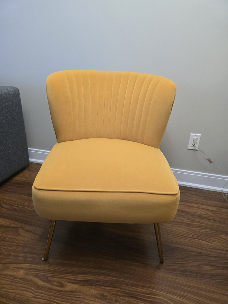 Mustard Yellow Velvet Accent Chairs