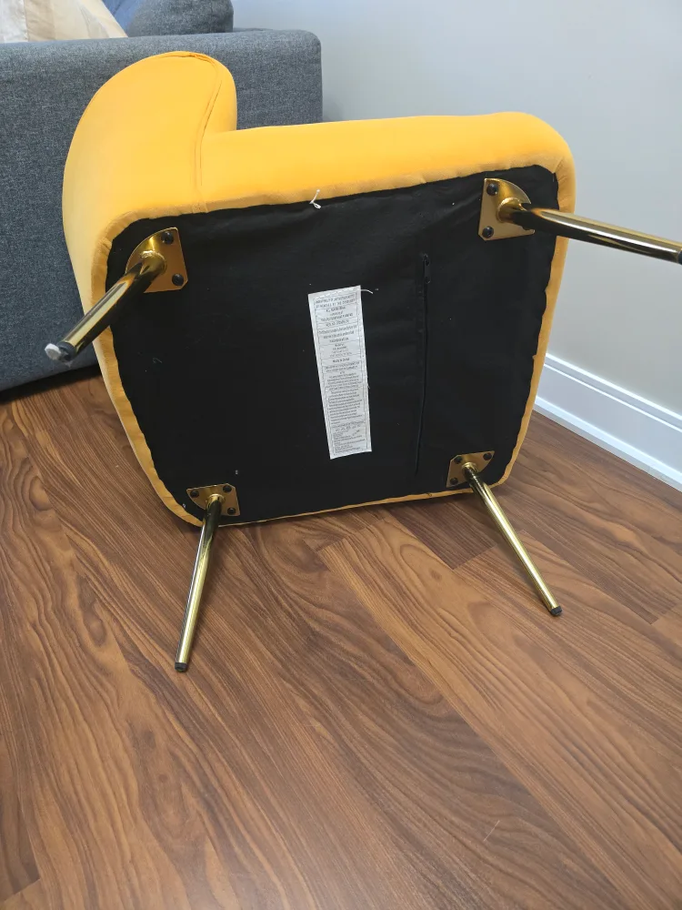 Mustard Yellow Velvet Accent Chairs image indicator(4)