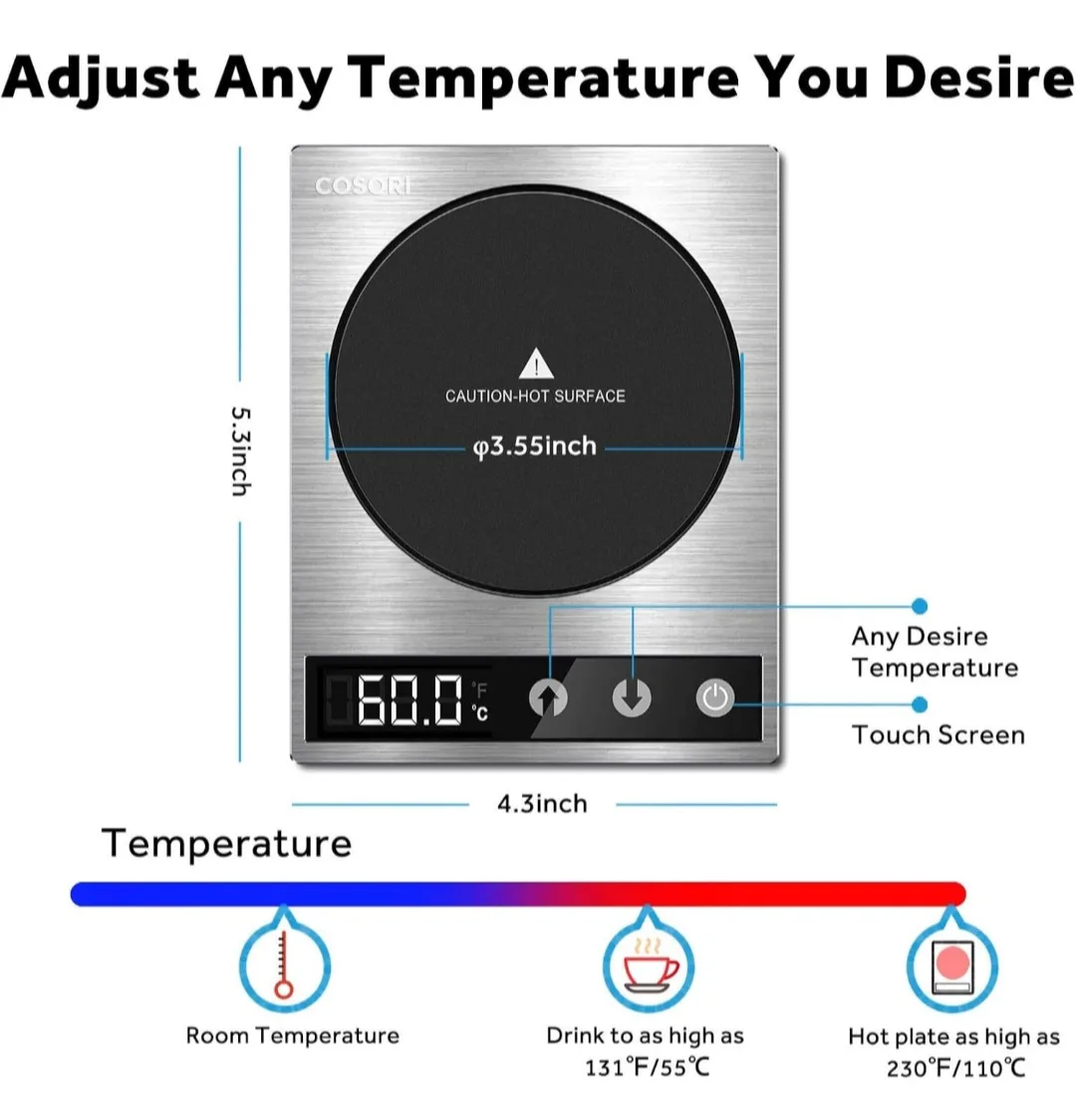 Cosori Coffee Mug Warmer and Mug Set Queens 11357 New image indicator(6)