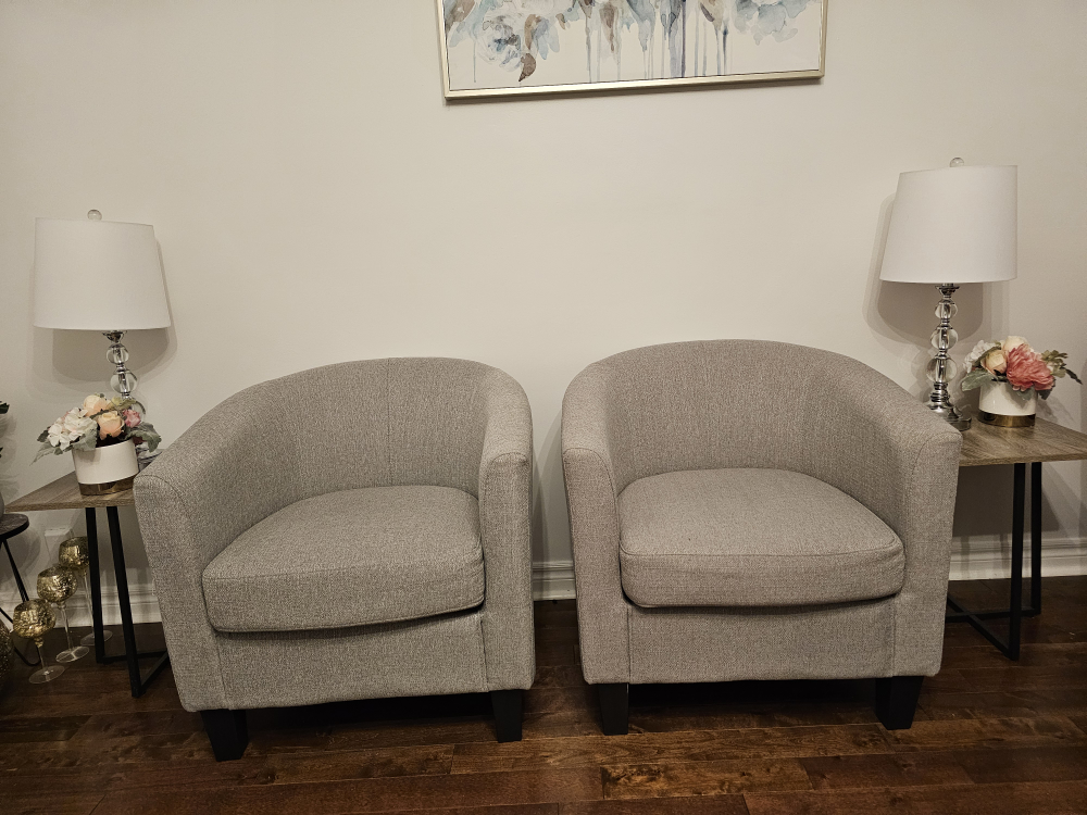 Pair of Grey Armchairs
