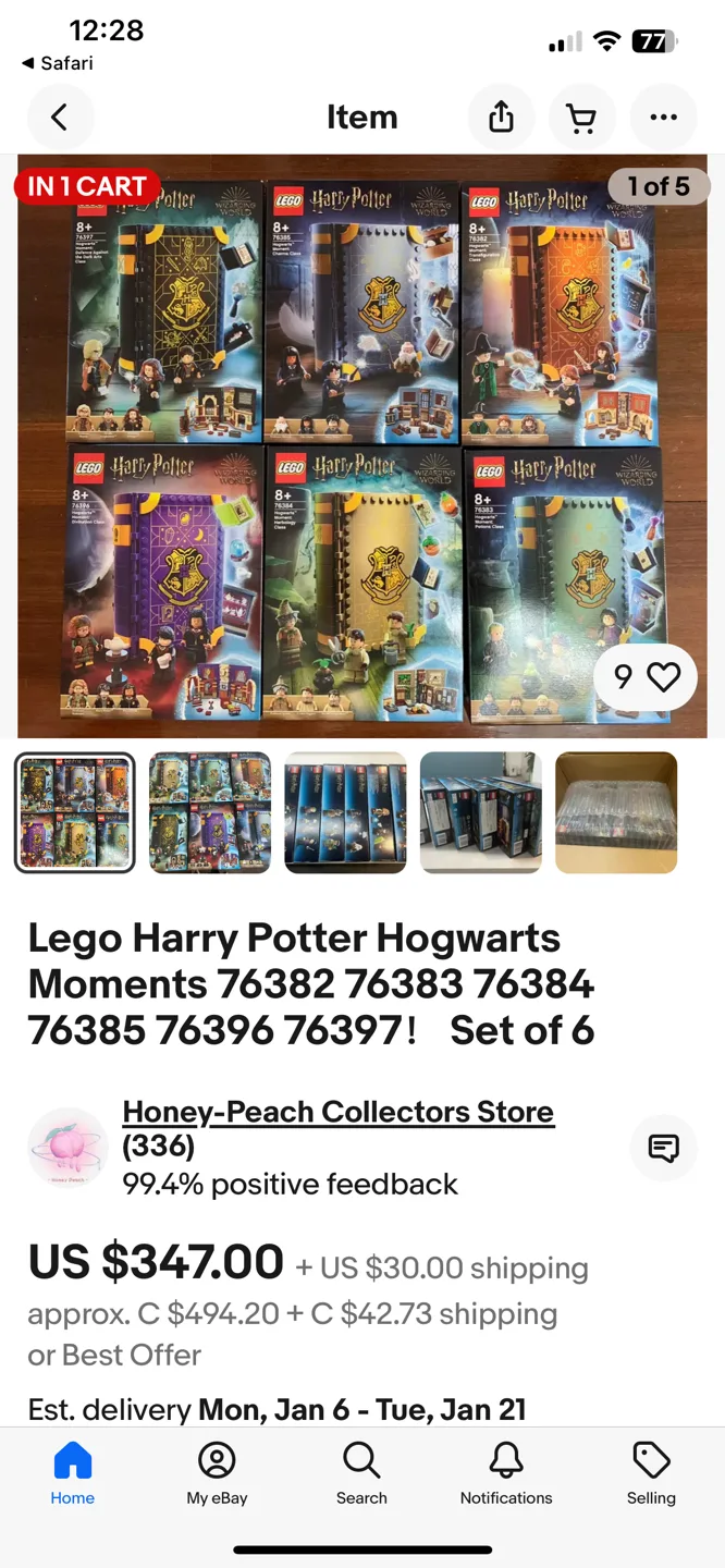 Lego Harry Potter class books complete 6 sets image indicator(2)
