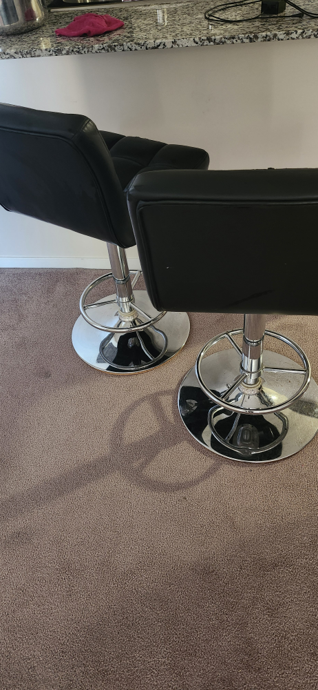 Set of 2 Black Bar Stools - photo 2