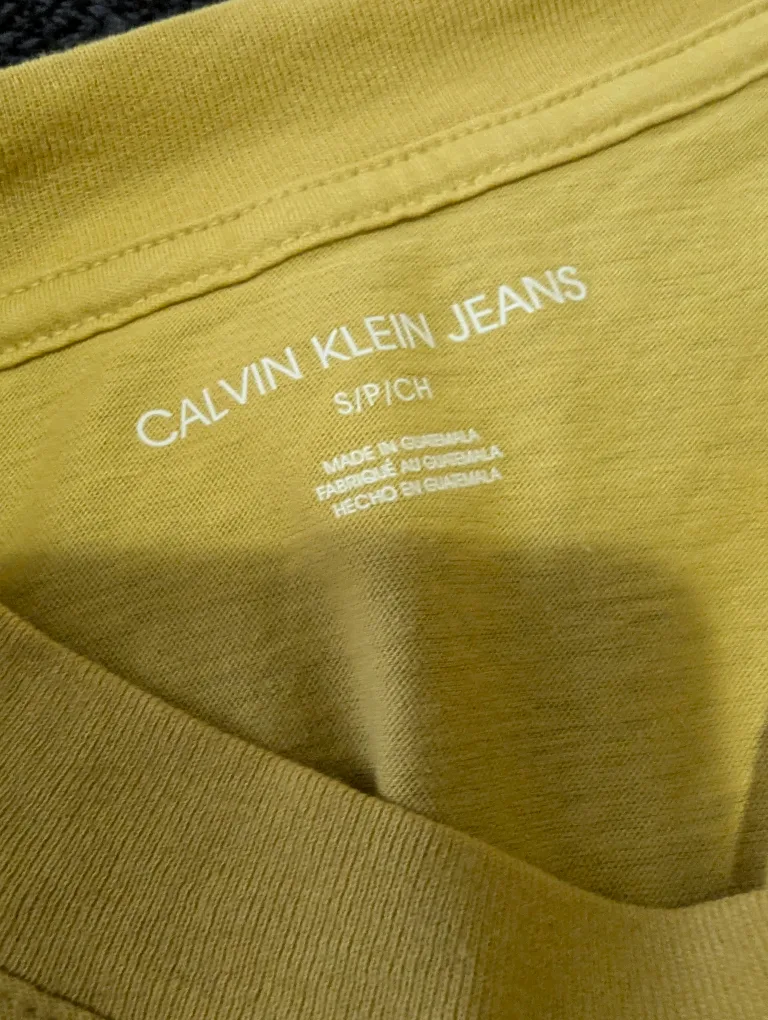 Calvin Klein Semi Cropped Long Sleeve Top image indicator(4)