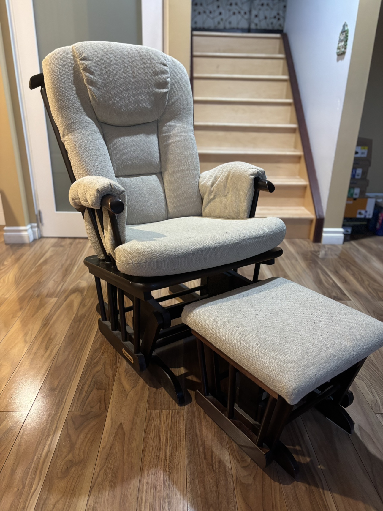 Rocking chair and foot stool