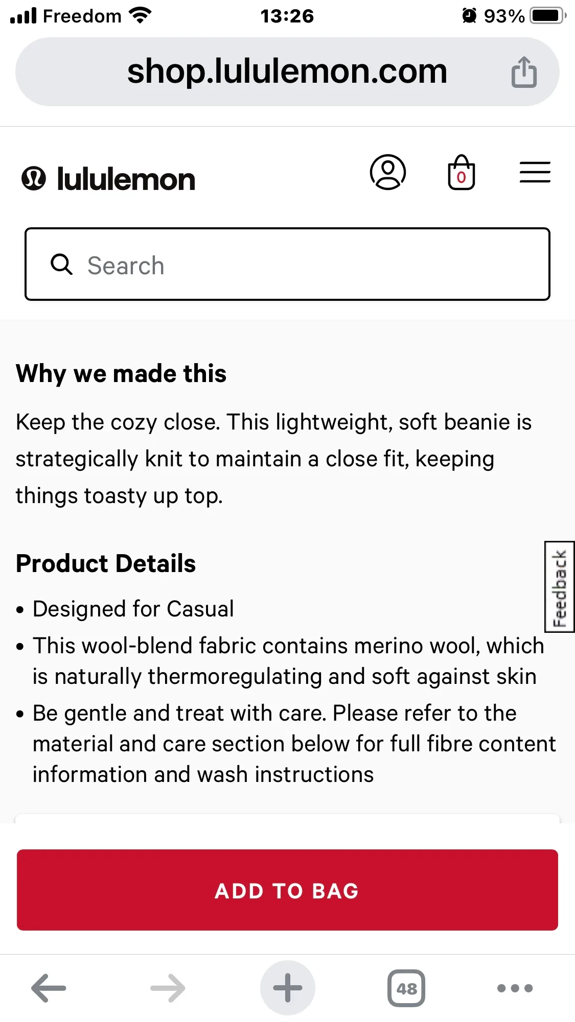 Lululemon pink hat Close-Fit Wool-Blend Ribbed Knit Beanie image indicator(5)