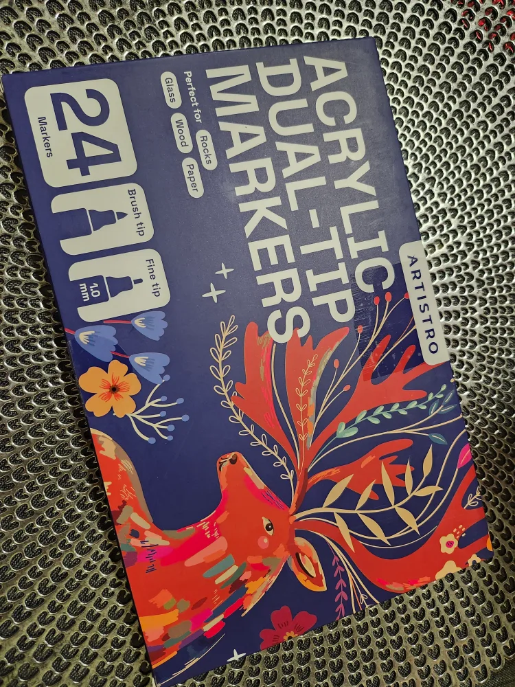 Artistro Acrylic Dual-Tip Markers - Set of 24 image indicator(3)