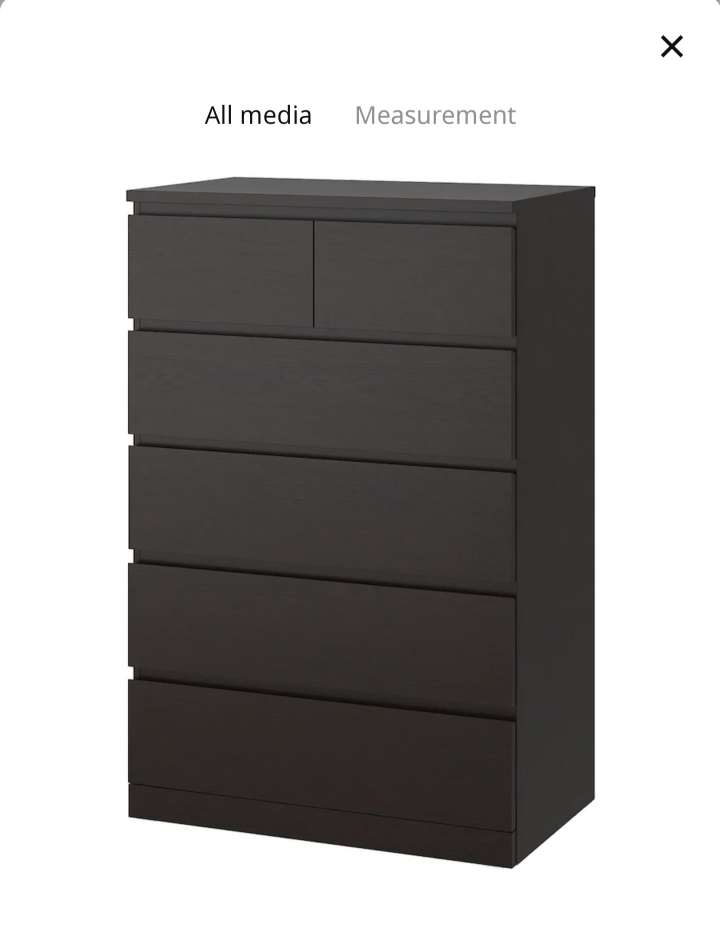 IKEA MALM 6-Drawer Chest - Disassembled