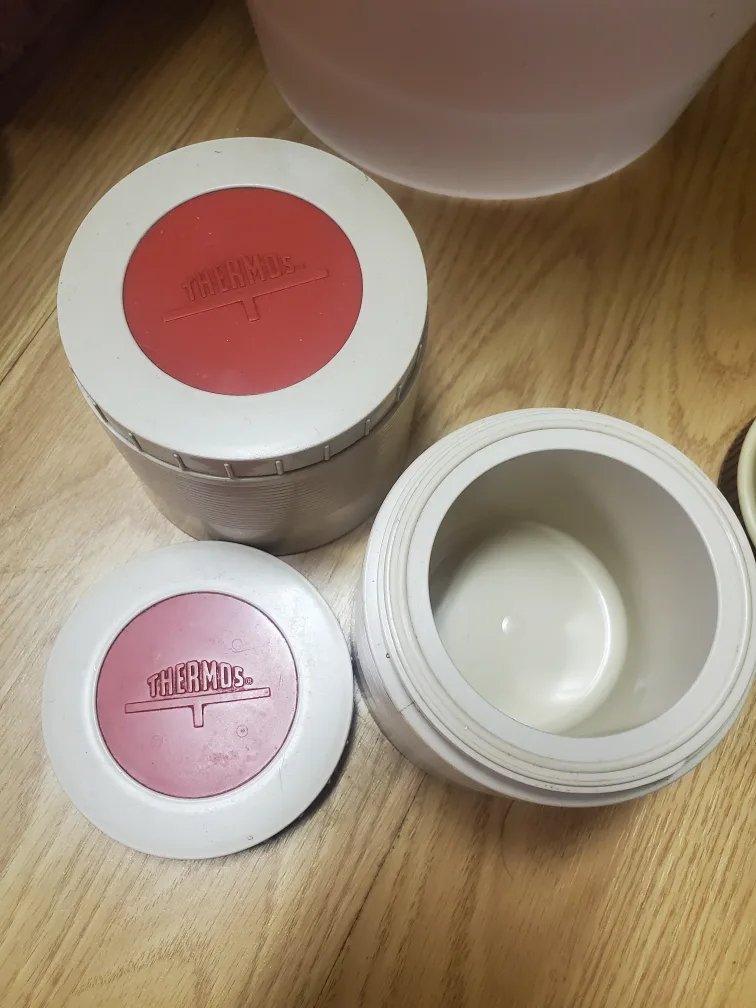 Vintage Hot Soup Thermos #1155 Insulated Liquid Container set image indicator(2)