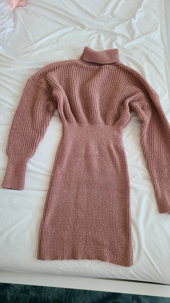 Shein Knitted Turtleneck Dress image indicator(5)