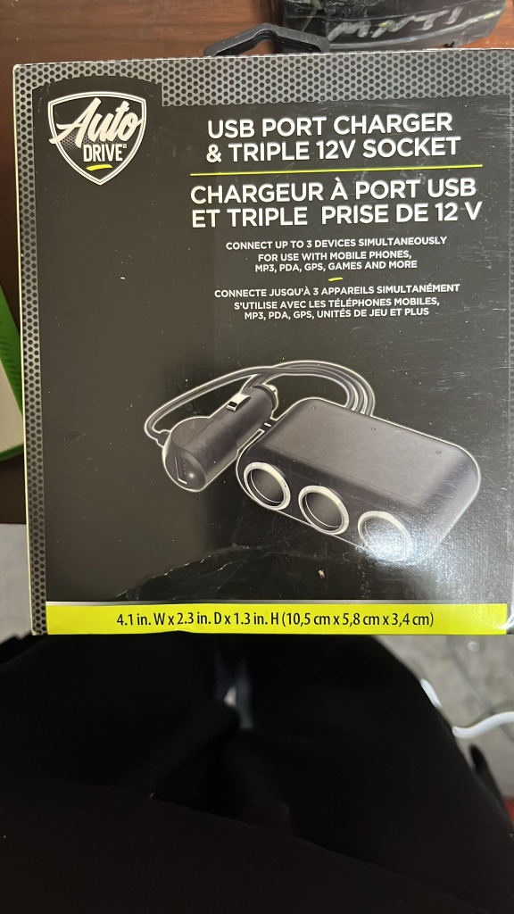 Auto Drive USB Port Charger & Triple 12V Socket