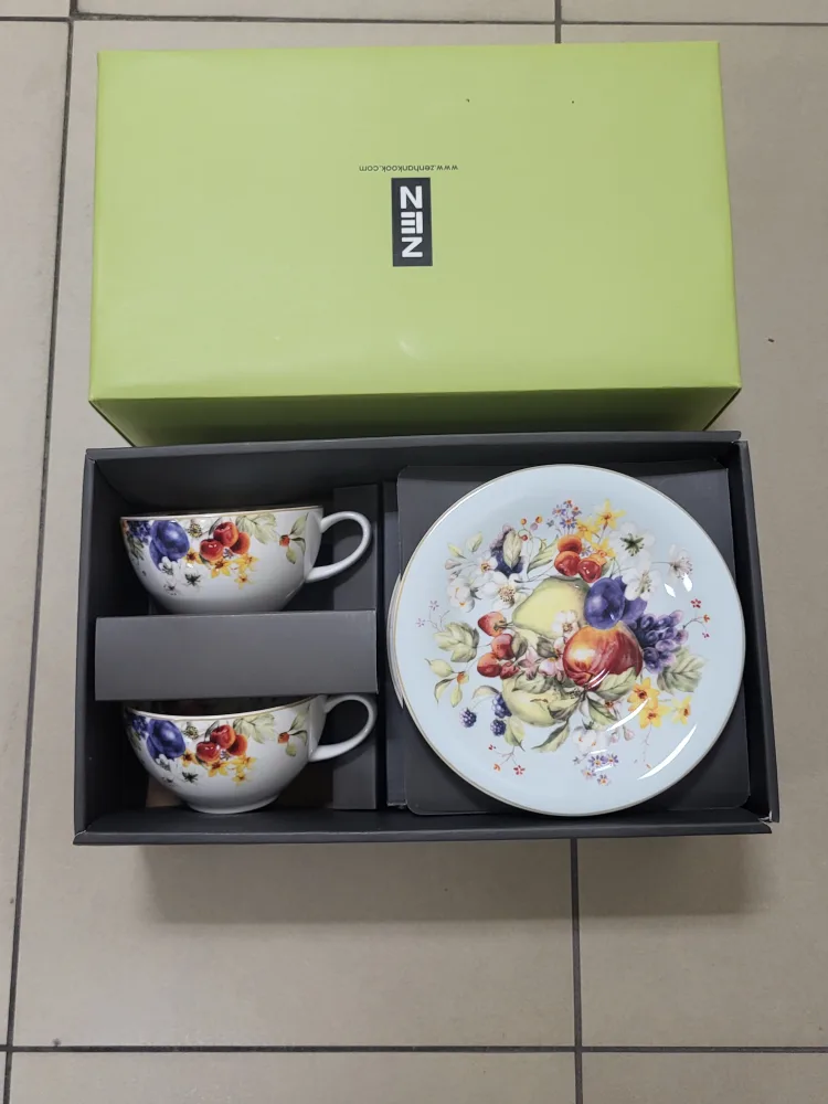 ZENHANCOOK Teacup and Saucer Set. BNIB. Gift Idea image indicator(3)