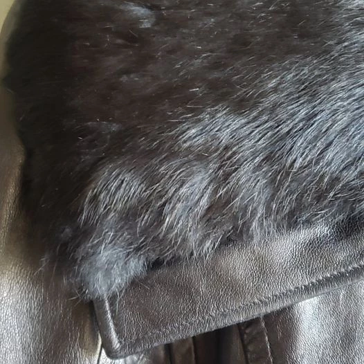 Rudsak leather jacket with fur collar - photo 4