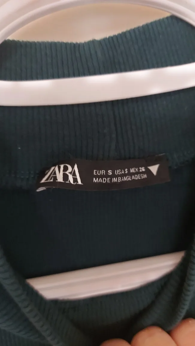 Zara Green Mock Neck Dress image indicator(2)