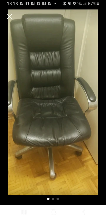 Black Leather Office Chair