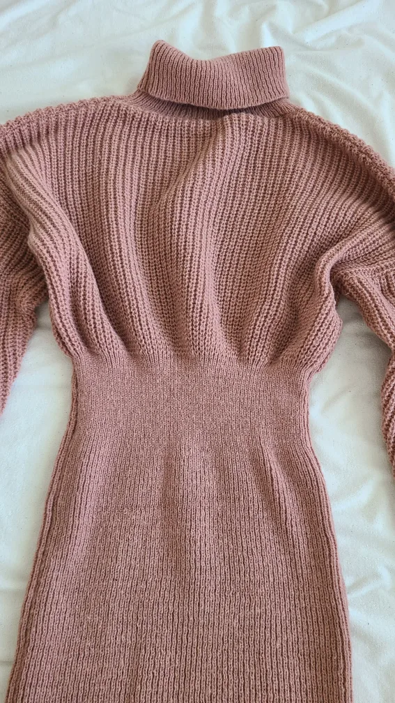 Shein Knitted Turtleneck Dress image indicator(4)